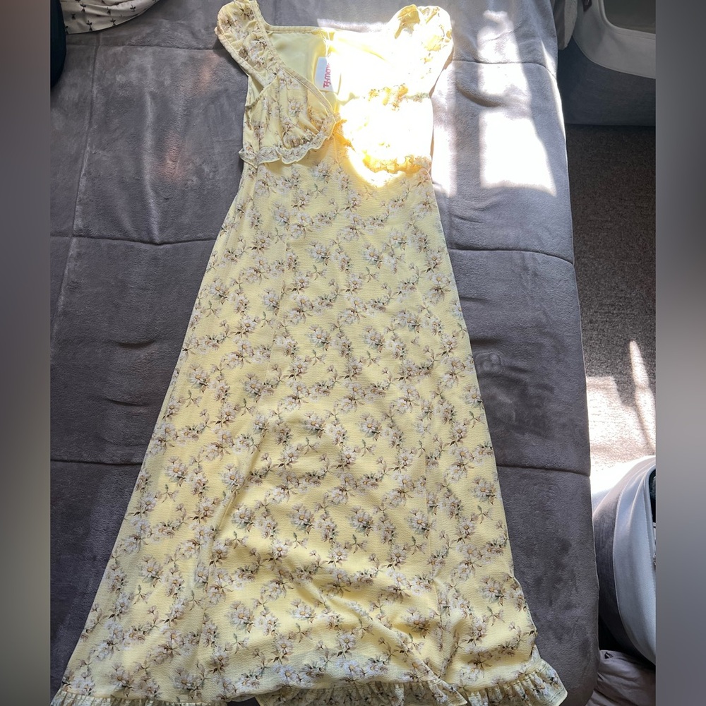 Max Studio Yellow Floral Dress